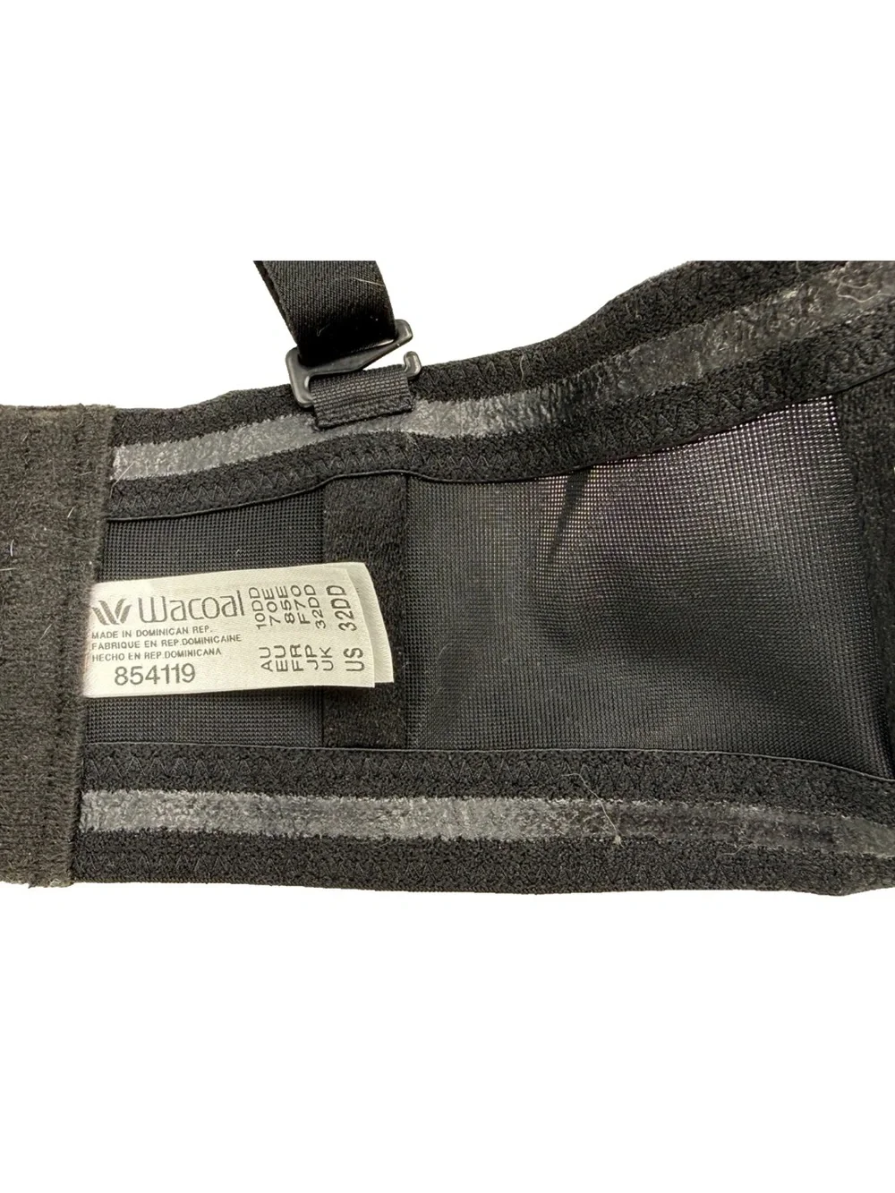 Wacoal Red Carpet Strapless Bra 32DD Black